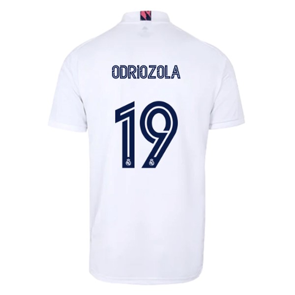 Camiseta Real Madrid Replica Primera Ropa NO.19 Odriozola 2020/21 Blanco